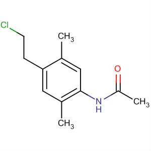 Acetamide, N-[4-(2-chloroethyl)-2,5-dimethylphenyl]- molecular structure