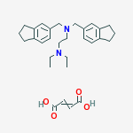 N,N-BIS(2,3-DIHYDRO-1H-INDEN-5-YLMETHYL)-N,N-DIETHYL-ETHANE-1,2-DIAMINE; BUT-2-ENEDIOIC ACID molecular structure