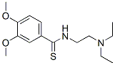 3,4-Dimethoxy-N-[2-(diethylamino)ethyl]benzothioamide molecular structure