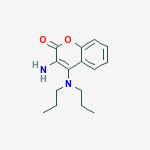 3-AMINO-4-DIPROPYLAMINOCOUMARIN molecular structure