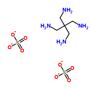 2,2-Bis(aminomethyl)-1,3-propanediamine·disulfuric acid molecular structure