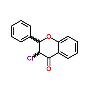 3-chloro-2-phenyl-2,3-dihydro-4H-chromen-4-one molecular structure