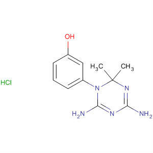 Phenol, 3-(4,6-diamino-2,2-dimethyl-1,3,5-triazin-1(2H)-yl)-,monohydrochloride molecular structure