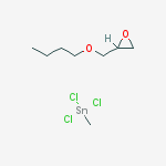 2-(butoxymethyl)oxirane;trichloro(methyl)stannane molecular structure