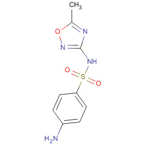 Benzenesulfonamide, 4-amino-N-(5-methyl-1,2,4-oxadiazol-3-yl)- molecular structure