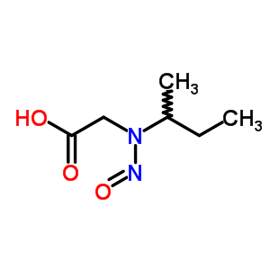 [butan-2-yl(nitroso)amino]acetic acid molecular structure