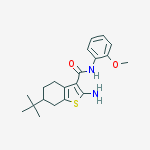 2-amino-6-tert-butyl-N-(2-methoxyphenyl)-4,5,6,7-tetrahydro-1-benzothiophene-3-carboxamide