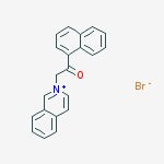 2-isoquinolin-2-ium-2-yl-1-naphthalen-1-ylethanone;bromide molecular structure