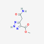 METHYL 5-(CARBAMOYLMETHYL)-2H-TRIAZOLE-4-CARBOXYLATE molecular structure