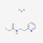 2-iodo-N-(2-pyridin-2-ylethyl)acetamide hydrate molecular structure