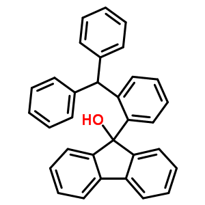 9-(2-benzhydrylphenyl)fluoren-9-ol molecular structure