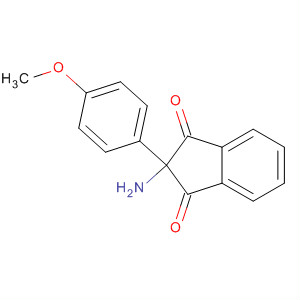 1H-Indene-1,3(2H)-dione, 2-amino-2-(4-methoxyphenyl)- molecular structure