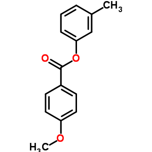 (3-methylphenyl) 4-methoxybenzoate molecular structure