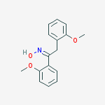 (1E)-N-hydroxy-1,2-bis(2-methoxyphenyl)ethanimine molecular structure