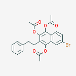 [2,4-diacetyloxy-6-bromo-3-(2-phenylethyl)naphthalen-1-yl] Acetate