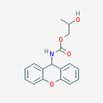2-hydroxypropyl 9H-xanthen-9-ylcarbamate molecular structure