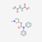 (e)-but-2-enedioic Acid;(1-methylpyrrolidin-3-yl) N,n-diphenylcarbamate molecular structure