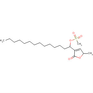 2(5H)-Furanone, 5-methyl-3-[1-[(methylsulfonyl)oxy]tetradecyl]- molecular structure