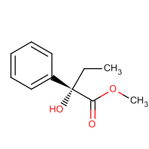 Benzeneacetic acid, a-ethyl-a-hydroxy-, methyl ester, (S)- molecular structure