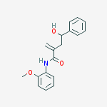 4-hydroxy-n-(2-methoxyphenyl)-2-methylidene-4-phenylbutanamide molecular structure