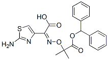 2-amino-alpha-[[2-(diphenylmethoxy)-1,1-dimethyl-2-oxoethoxy]imino]thiazol-4-acetic acid molecular structure