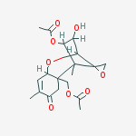 (3beta,4alpha)-3-hydroxy-8-oxo-12,13-epoxytrichothec-9-ene-4,15-diyl diacetate molecular structure