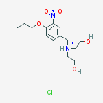 bis(2-hydroxyethyl)-[(3-nitro-4-propoxyphenyl)methyl]azanium chloride