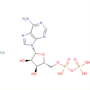 Adenosine 5'-(trihydrogen diphosphate), cadmium salt (1:1) molecular structure