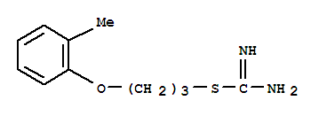 Carbamimidothioic acid,3-(2-methylphenoxy)propyl ester molecular structure