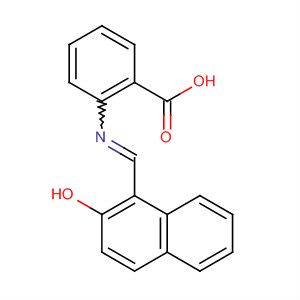 Benzoic acid, 2-[[(2-hydroxy-1-naphthalenyl)methylene]amino]- molecular structure