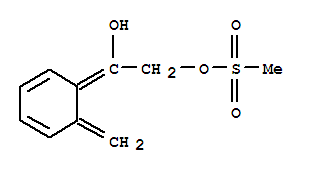 1,2-Ethanediol,1-(6-methylene-2,4-cyclohexadien-1-ylidene)-, 2-methanesulfonate