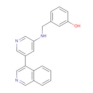 Phenol, 3-[[[5-(4-isoquinolinyl)-3-pyridinyl]amino]methyl]- molecular structure