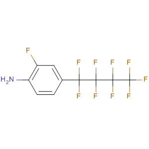 Benzenamine, 2-fluoro-4-(nonafluorobutyl)- molecular structure