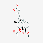 1-Naphthalenecarboxylic acid, 8-(acetyloxy)-5-(2-(2,5-dihydro-5-oxo-3- furanyl)ethyl)decahydro-5,6,8a-trimethyl-, methyl ester, (1R-(1alpha,4 abeta,5beta,6alpha,8alpha,8aalpha))-