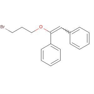 Benzene, 1,1'-[(3-bromopropoxy)ethenylidene]bis- molecular structure