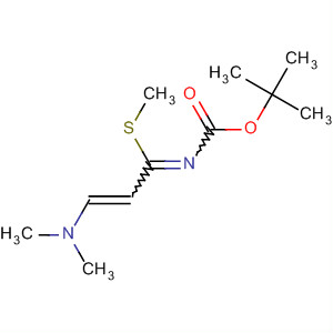 2-Propenimidothioic acid,3-(dimethylamino)-N-[(1,1-dimethylethoxy)carbonyl]-, methyl ester molecular structure