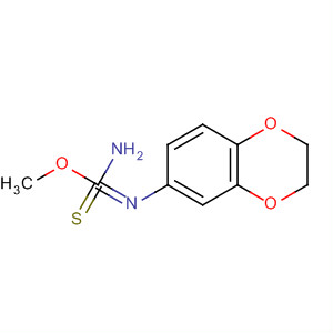 Carbamimidothioic acid, (2,3-dihydro-1,4-benzodioxin-6-yl)-, methylester molecular structure