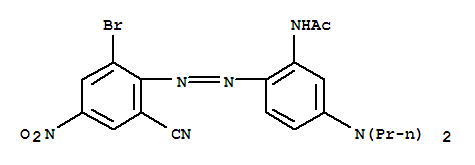 N-[2-[(2-bromo-6-cyano-4-nitrophenyl)azo]-5-(dipropylamino)phenyl]acetamide