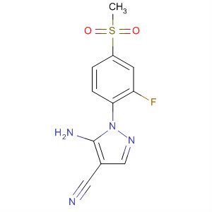 1H-Pyrazole-4-carbonitrile,5-amino-1-[2-fluoro-4-(methylsulfonyl)phenyl]-