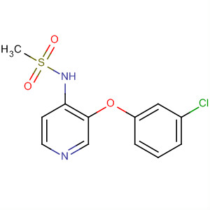 Methanesulfonamide, N-[3-(3-chlorophenoxy)-4-pyridinyl]- molecular structure