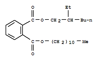 2-ethylhexyl undecyl phthalate molecular structure
