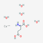 Calcium;(2s)-2-aminopentanedioic Acid;tetrahydrate molecular structure