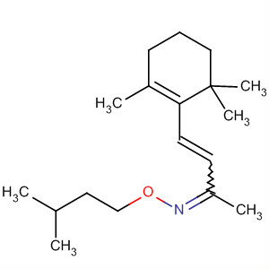 3-Buten-2-one, 4-(2,6,6-trimethyl-1-cyclohexen-1-yl)-,O-(3-methylbutyl)oxime, (2Z)- molecular structure