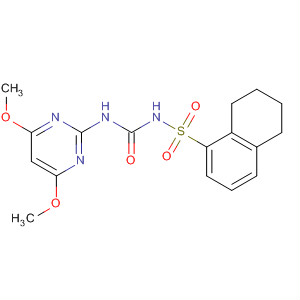 1-Naphthalenesulfonamide,N-[[(4,6-dimethoxy-2-pyrimidinyl)amino]carbonyl]-5,6,7,8-tetrahydro- molecular structure