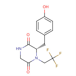 2,5-Piperazinedione,6-[(4-hydroxyphenyl)methyl]-1-(2,2,2-trifluoroethyl)-, (6S)-
