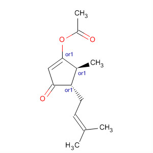 2-Cyclopenten-1-one, 3-(acetyloxy)-4-methyl-5-(3-methyl-2-butenyl)-,trans-