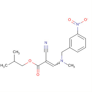 2-Propenoic acid, 2-cyano-3-[methyl[(3-nitrophenyl)methyl]amino]-,2-methylpropyl ester molecular structure