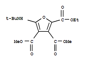 2,3,4-Furantricarboxylic  acid,  5-[(1,1-dimethylethyl)amino]-,  2-ethyl  3,4-dimethyl  ester
