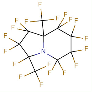 Indolizine,1,1,2,2,3,5,5,6,6,7,7,8,8-tridecafluorooctahydro-3,8a-bis(trifluoromethyl)- molecular structure