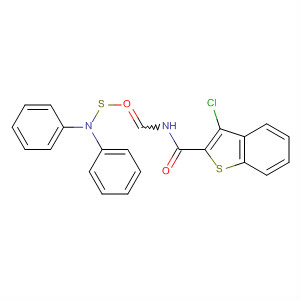 Benzo[b]thiophene-2-carboxamide,3-chloro-N-[(diphenylamino)thioxomethyl]- molecular structure
